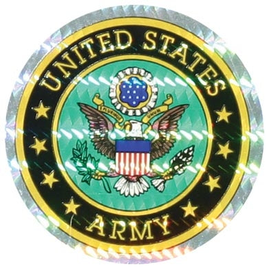 military and police store: military and police store: decals: u.s. army 3' prism