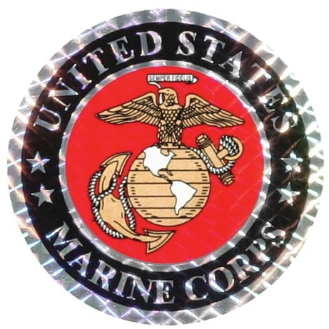 military and police store: military and police store: decals: usmc 3' circle prism