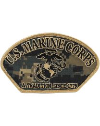 Military Patch: USMC Camo EGA Hat Patch