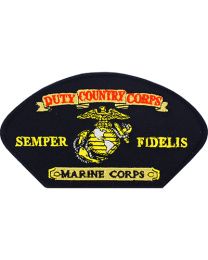 Military Patch: USMC Duty, Country, Corps Hat Patch