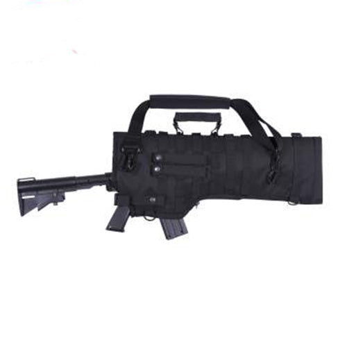 military and police store: military and police store: tactical molle rifle scabbard: black