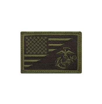 military and police store: military and police store: u.s. flag/usmc eagle globe & anchor: olive drab