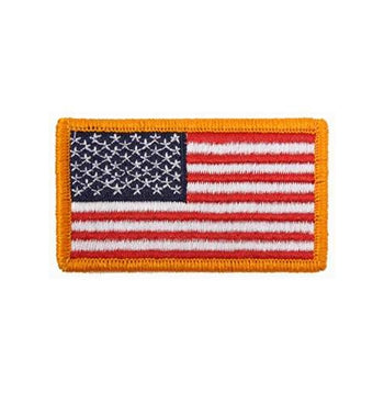 military and police store: military and police store: american flag patch: color/normal hook back