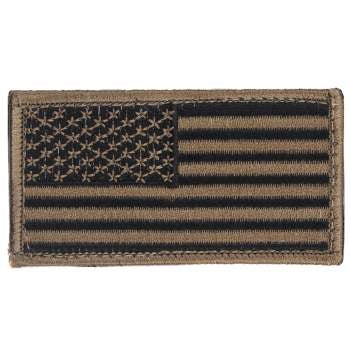 military and police store: military and police store: american flag patch: khaki/normal hook back