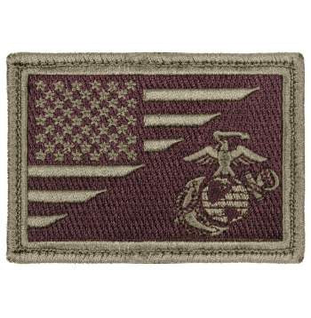 military and police store: military and police store: u.s. flag/usmc eagle globe & anchor: coyote brown