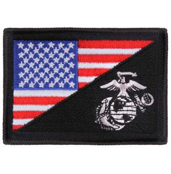 military and police store: military and police store: u.s. flag/usmc eagle globe & anchor: color