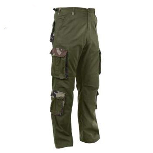 military and police store: military and police store: vintage paratrooper fatigues-olive drab with woodland accents