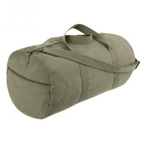 military and police store: military and police store: canvass duffle bag: olive drab