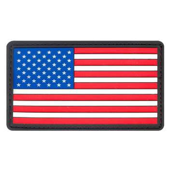 military and police store: military and police store: pvc flag patch: color hook back