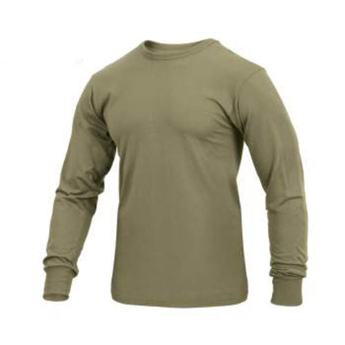 military and police store: military and police store: long sleeve tee: coyote brown