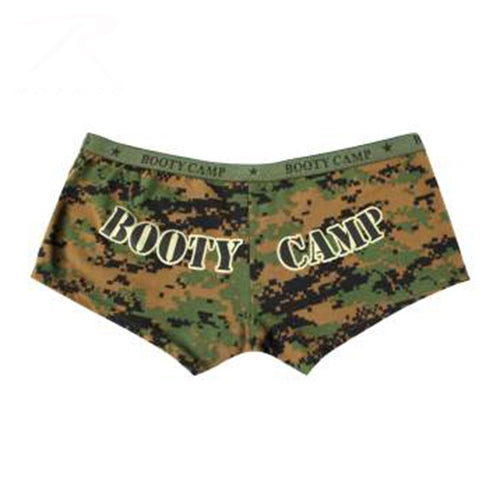 military and police store: military and police store: womens 'booty camp' shorts: woodland digital