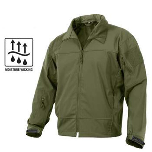 military and police store: military and police store: covert special ops soft shell jacket: olive drab