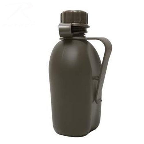 military and police store: military and police store: canteens: genuine g.i. black 3 piece with clip