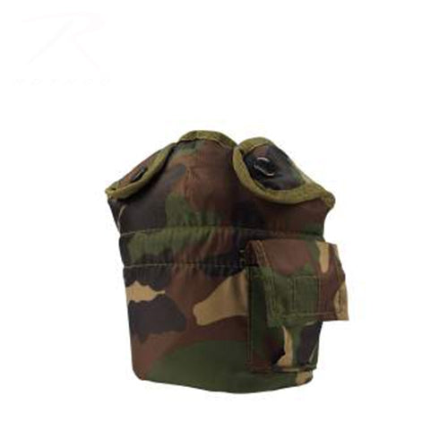 military and police store: military and police store: g.i. style canteen cover: woodland
