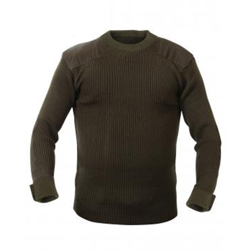 military and police store: military and police store: g.i acrylic commando sweater: olive drab