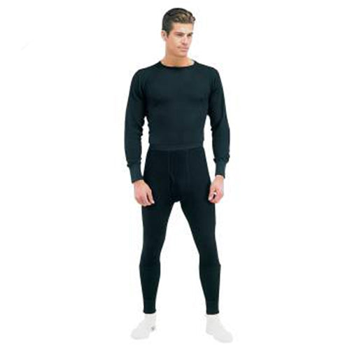 military and police store: military and police store: thermal knit underwear-black