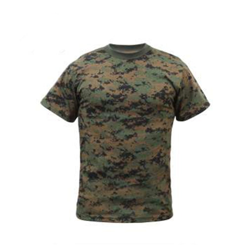 military and police store: military and police store: camo tee-woodland digital