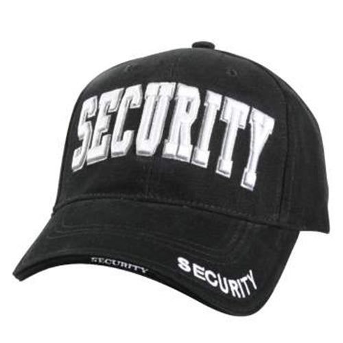 military and police store: military and police store: deluxe low profile law caps: security white text