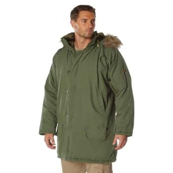 military and police store: military and police store: vintage n-3b parka: olive drab