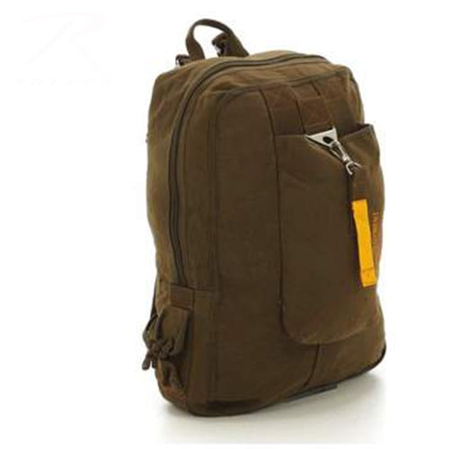 military and police store: military and police store: vintage flight bag: brown