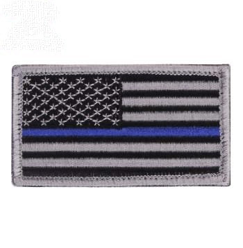 military and police store: military and police store: thin blue line velcro patch