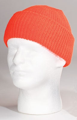 military and police store: military and police store: acrylic watch cap-high visibility orange