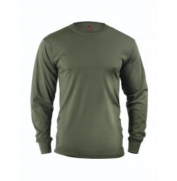 military and police store: military and police store: long sleeve tee: olive drab