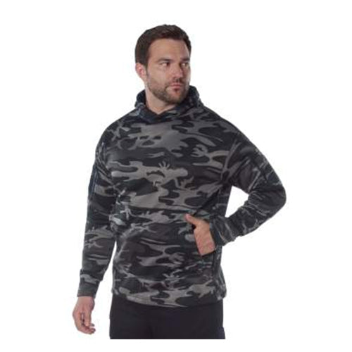 military and police store: military and police store: concealed carry hoodie: black camo