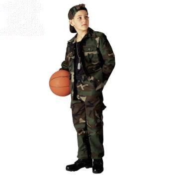 military and police store: military and police store: kids bdu pants & tops: woodland camo