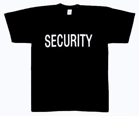 military and police store: military and police store: security double sided raid t-shirt