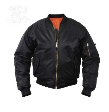 military and police store: military and police store: kids ma-1 flight jacket: black