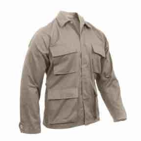 military and police store: military and police store: battle dress uniform shirt shirt: khaki
