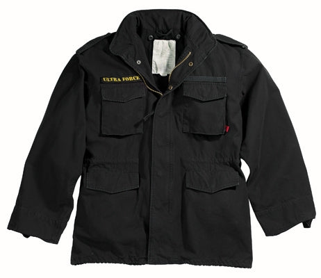 military and police store: military and police store: vintage m-65 field jacket- black