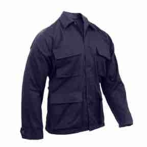 military and police store: military and police store: battle dress uniform shirt: navy blue