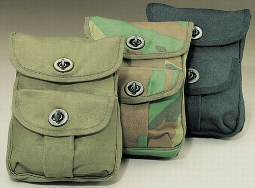 military and police store: military and police store: g.i. canvas 2-pocket ammo pouches
