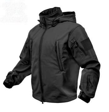 military and police store: military and police store: special ops soft shell jacket-black