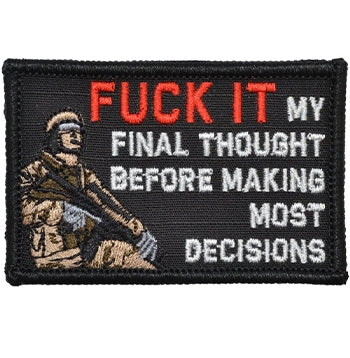 military and police store: military and police store: morale patch: my final thought