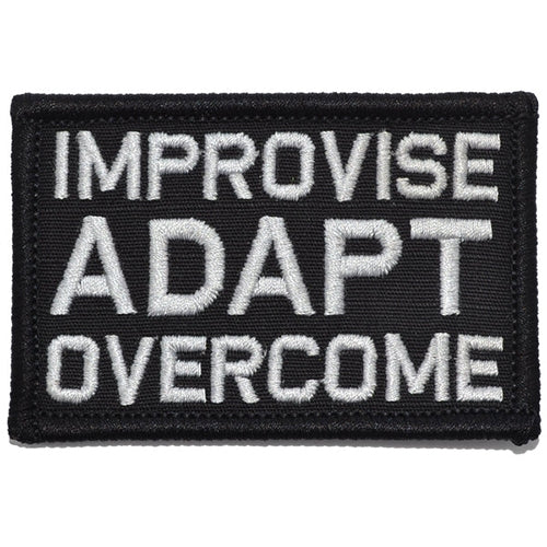 military and police store: military and police store: morale patch: improvise adapt overcome