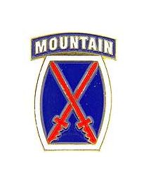 Military Pin: 10th Mountain Division