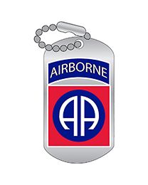 Military Pin: 82nd Airborne Division Dog tag