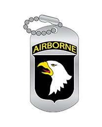 Military Pin: 101st Airborne Division Dog Tag