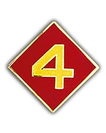 Military Pin: USMC 4th Division