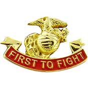 Military Pin: USMC First to Fight
