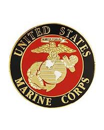 Military Pin: USMC Eagle Globe &; Anchor 1"