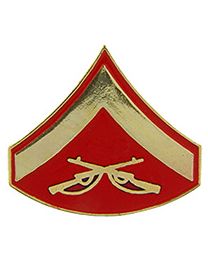 Military Pin: USMC Lance Cpl E3