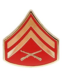 Military Pin: USMC Corporal E4