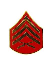 Military Pin: USMC Sergeant E5